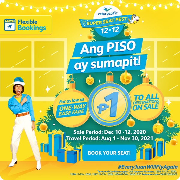 Cebu Pacific PISO Seat Sale